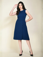Exude Pride A-line Wrap Dress Royal Blue Dresses