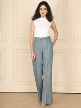 Exude Linen Ease Trouser Cyan