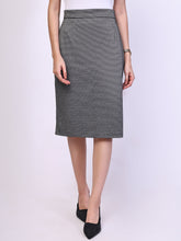 Exude Humility Pencil Skirt (Black-White)