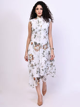 Exude Vibrance Open Back Midi Dress (White)