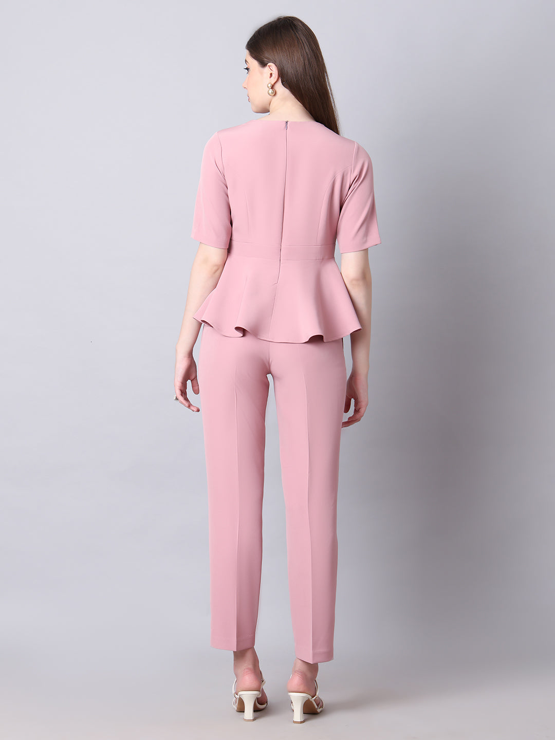 Exude Her Legacy A-Line Top with Waist Detail, Paired With Matching Straight Fit Trouser Co-ord Sets