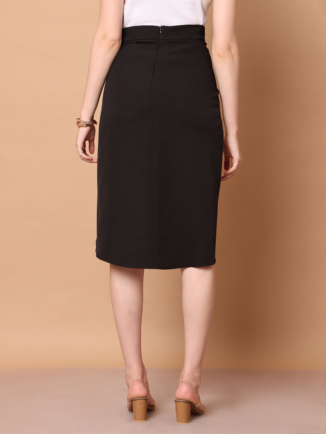 Exude Dramatic Drape, Draped Wrap Skirt Skirts