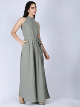 Exude Splendidness Extra Wide-Leg Jumpsuit Pista Green Jumpsuits