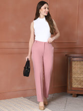 Exude Empathy & Edge Straight Fit Trouser (Dusty Pink)
