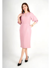 Exude Bright Low 3/4 Puff Sleeve Dress Blush Pink Dresses