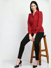 Exude Agility Blazer Top Red Blazers