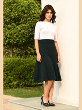 Exude Victory A-line Midi Skirt Emerald Green Skirts