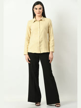 Exude Charisma Long Sleeves Formal Shirt Sunset Yellow Shirts