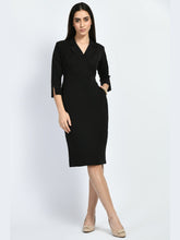 Exude Wonder Blazer Sheath Dress Black Dresses