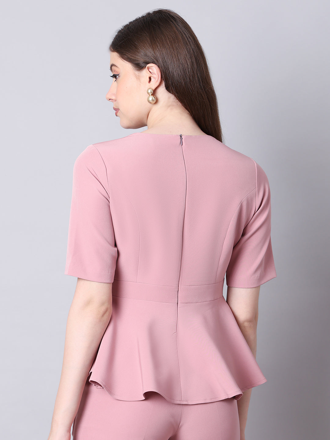 Exude Chic Revolution A-line Top Dusty Pink Tops