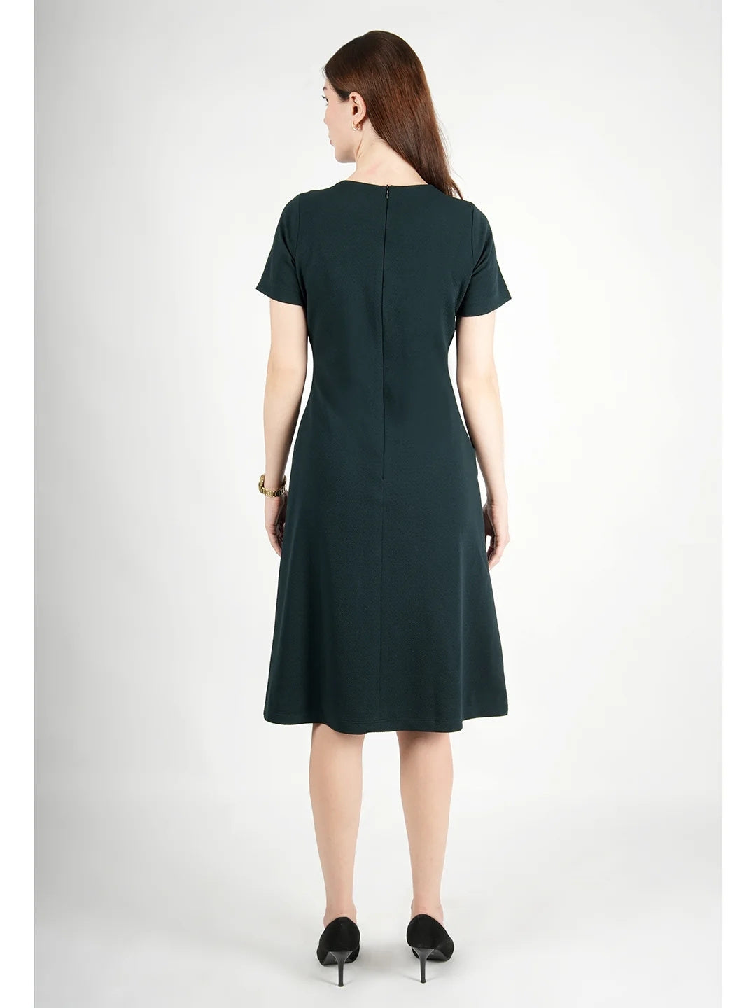 Exude Celebration A-line Zip Dress With Pockets Dresses