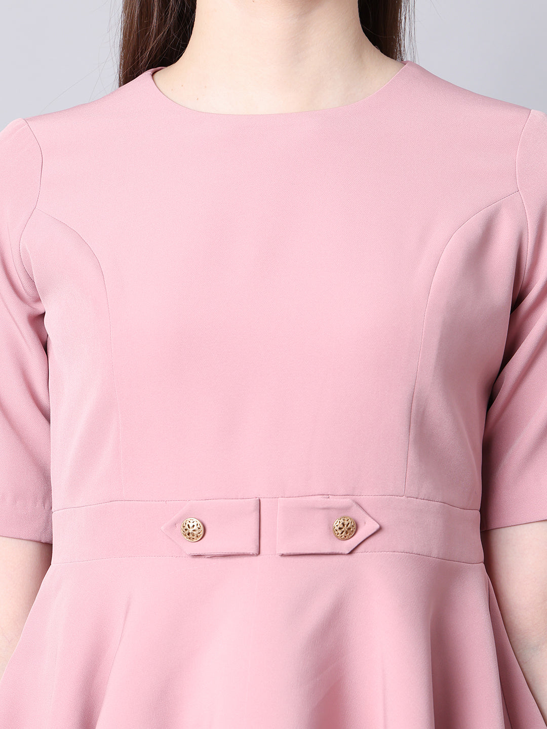 Exude Chic Revolution A-line Top Dusty Pink Tops