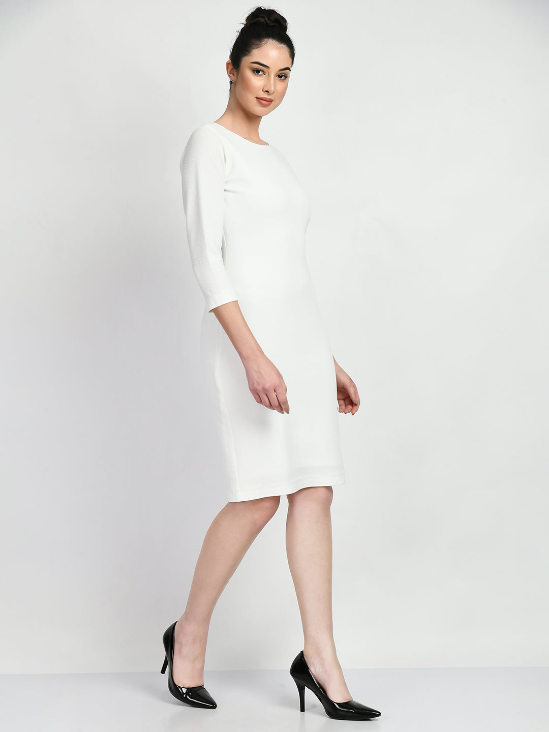 Exude Boldness Bodycon Dress White Dresses