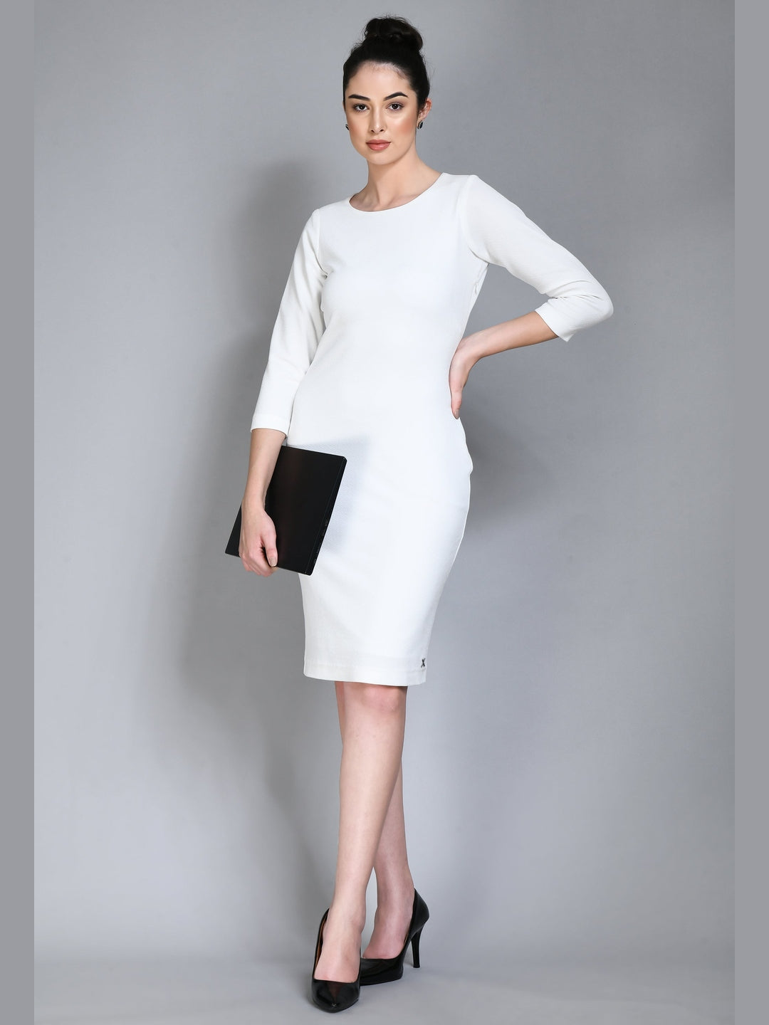 Exude Boldness Bodycon Dress White Dresses