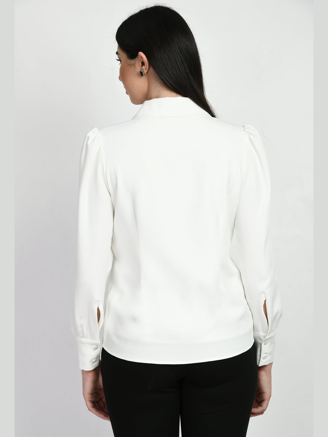 Exude Agility Blazer Top White Blazers