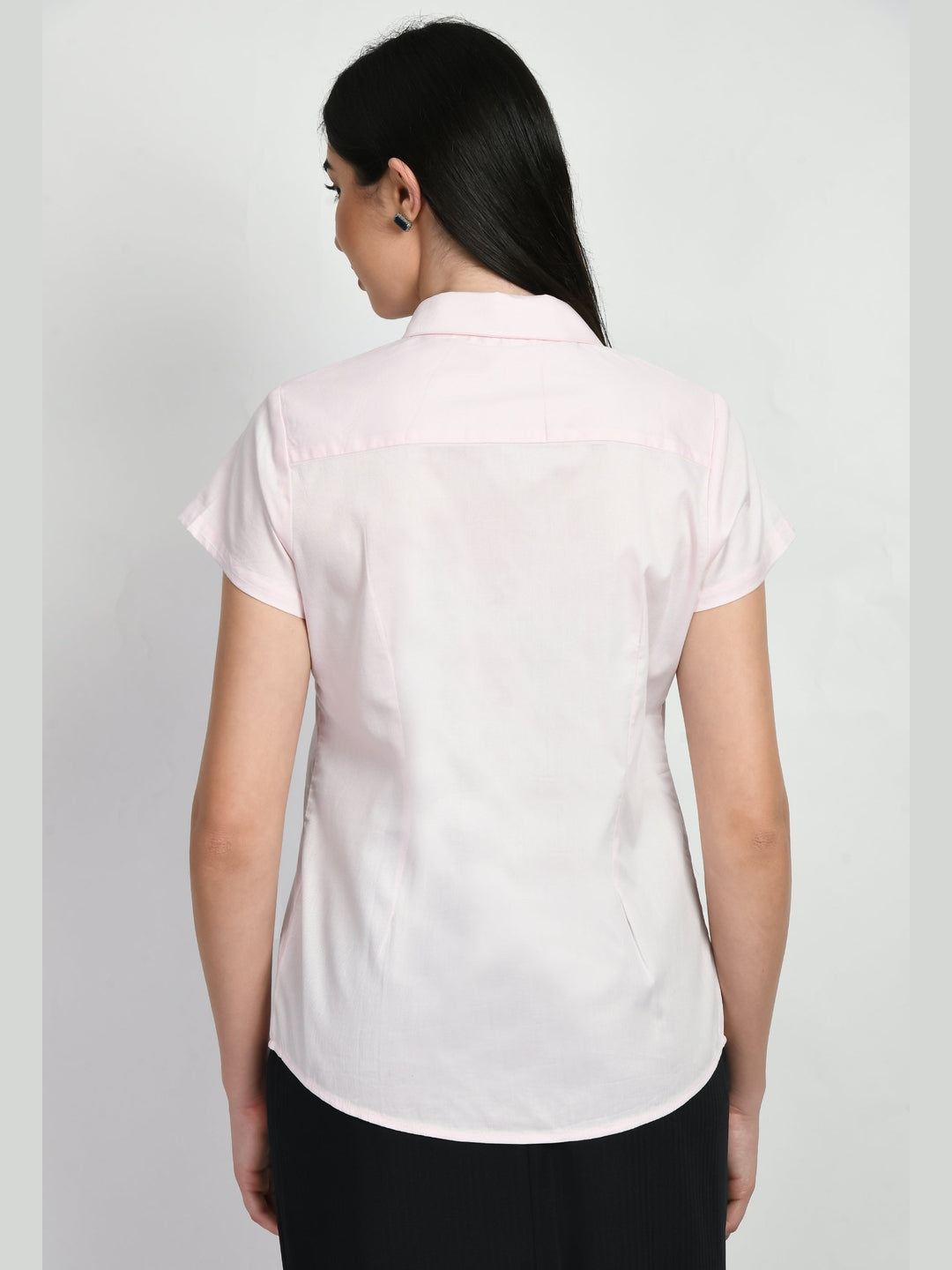 Exude Creativity Cap Sleeves Shirt Blush Pink Shirts