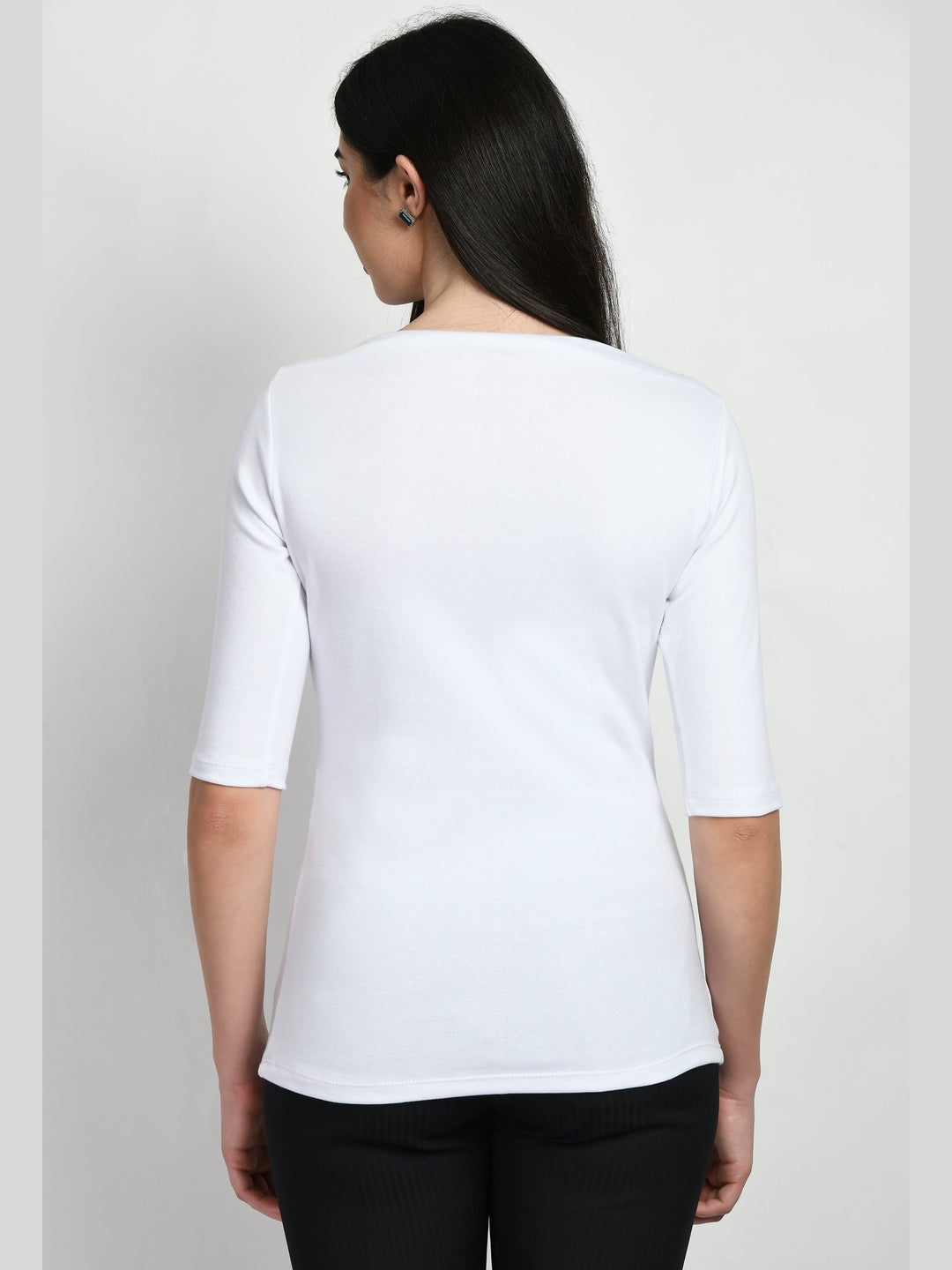 Exude Gratitude Boat Neck T-shirt White T-Shirts