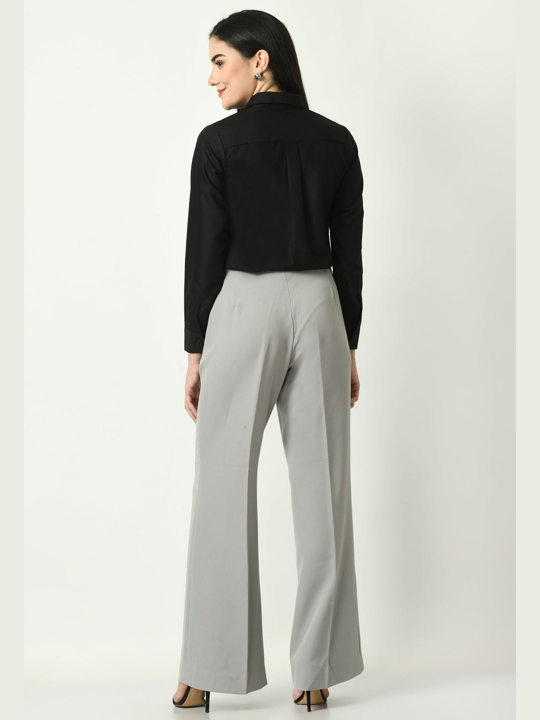 Exude Charisma Long Sleeves Formal Shirt Black Shirts