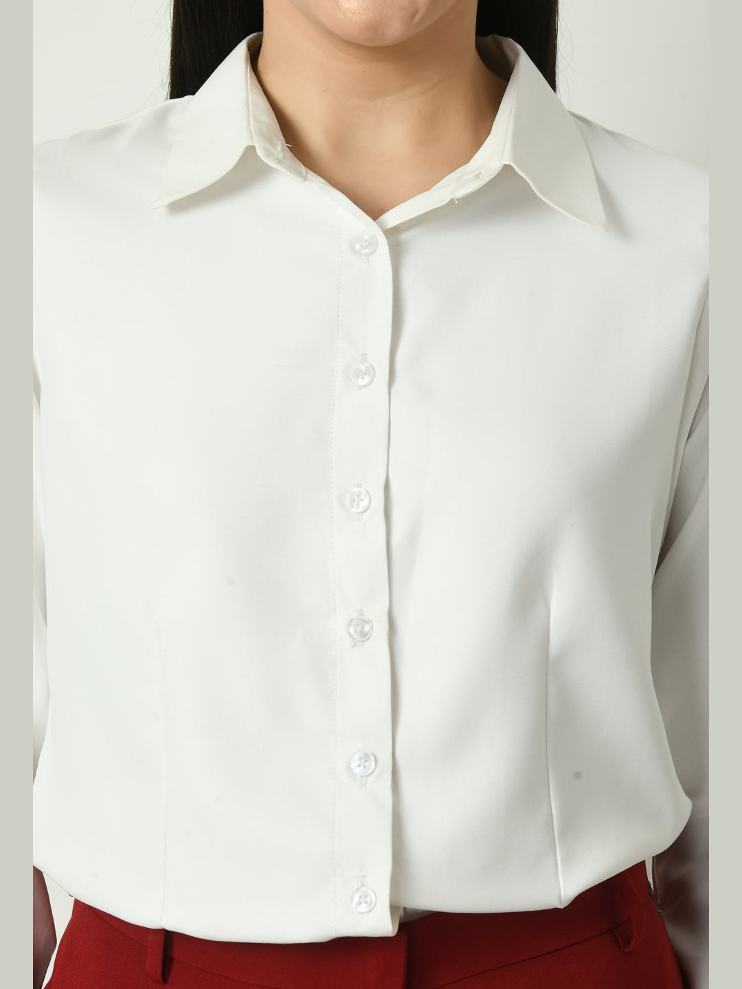 Exude Charisma Long Sleeves Formal Shirt White Shirts