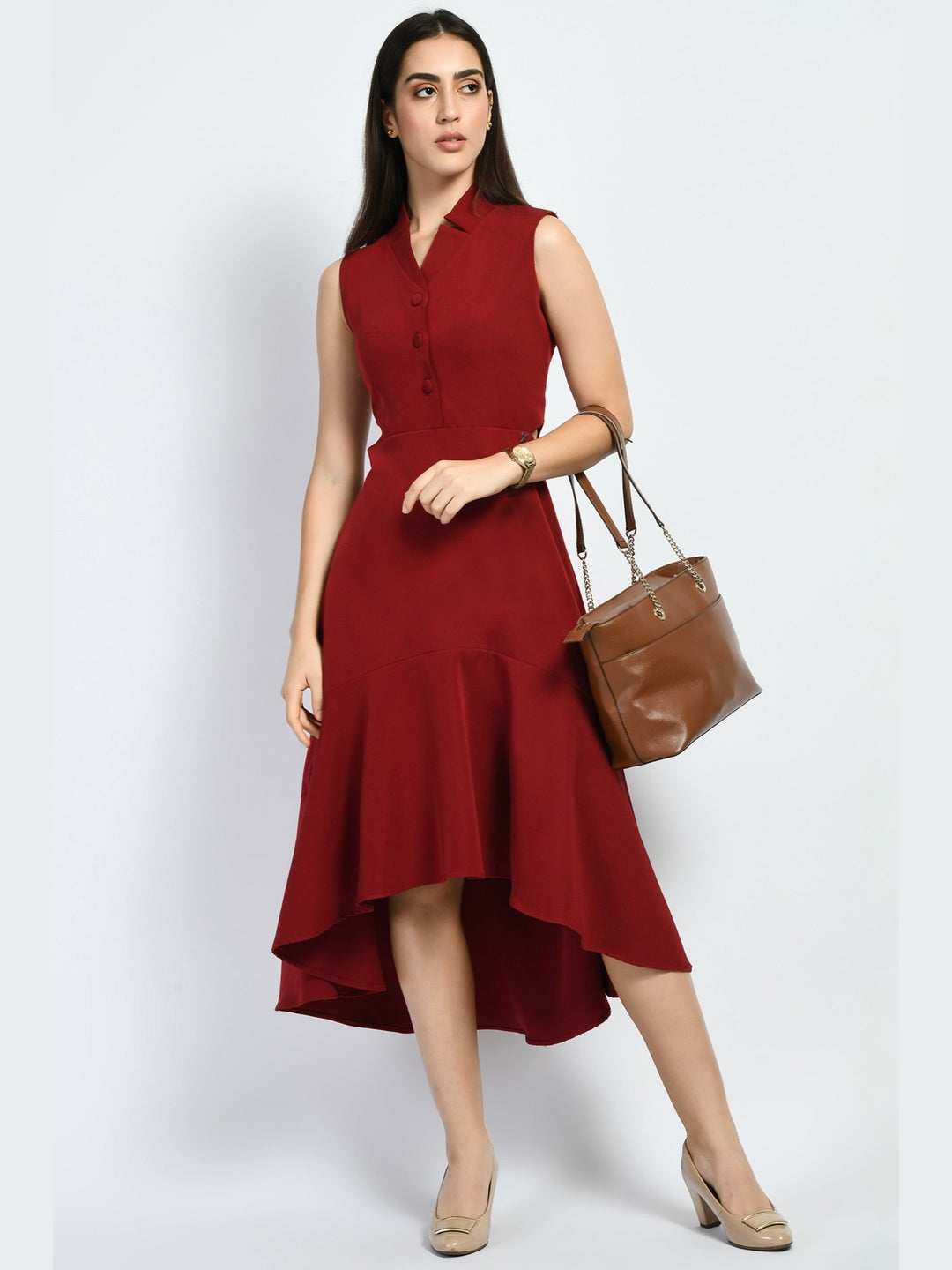 Exude Vivacity Cut out Maxi Dress Red Dresses