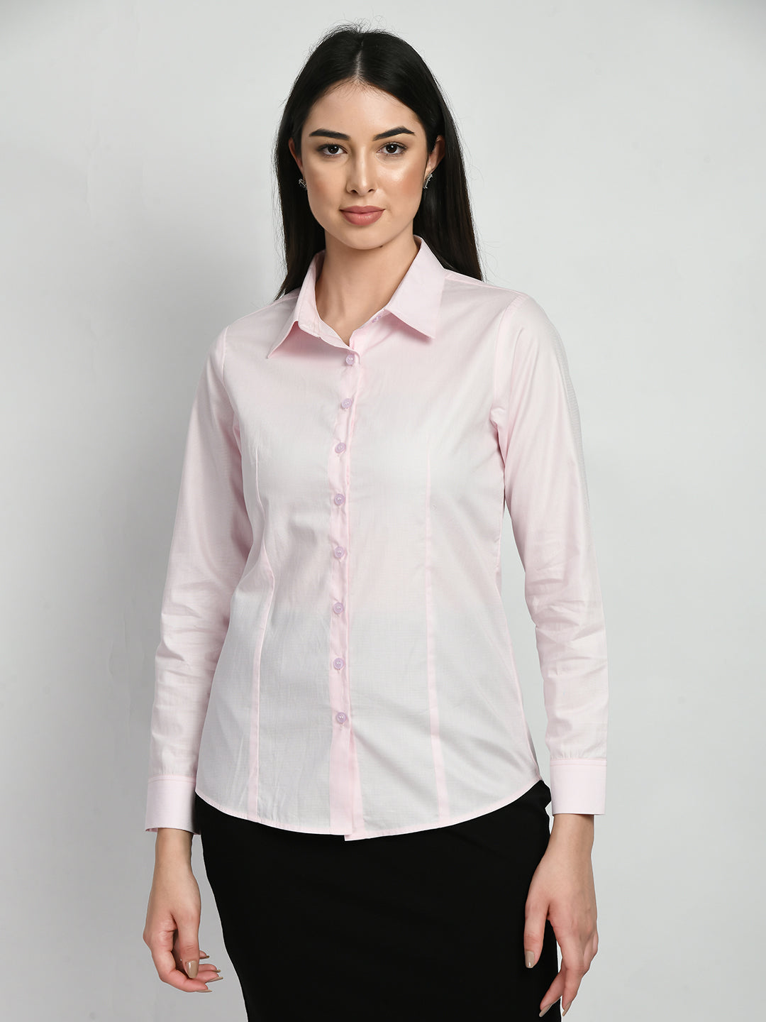 Exude Charisma Long Sleeves Formal Shirt Blush Pink Shirts